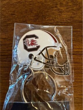 South Carolina Gamecocks Football Helmet Bottle Opener Keychain NCAA Accessory